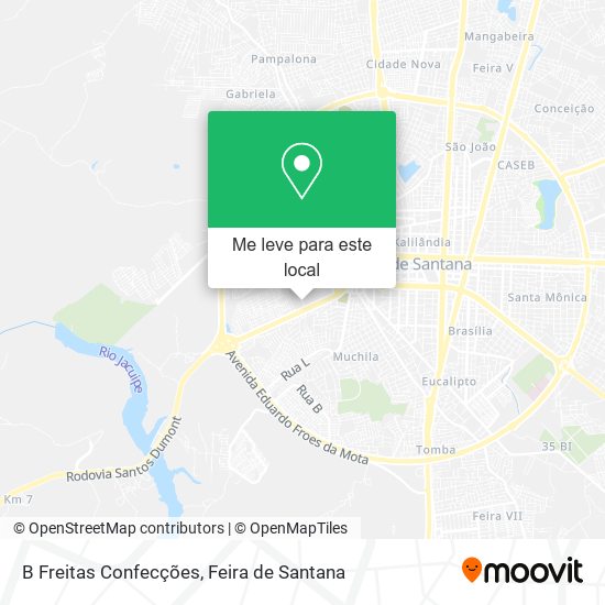 B Freitas Confecções mapa