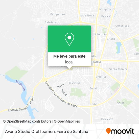 Avanti Studio Oral Ipameri mapa