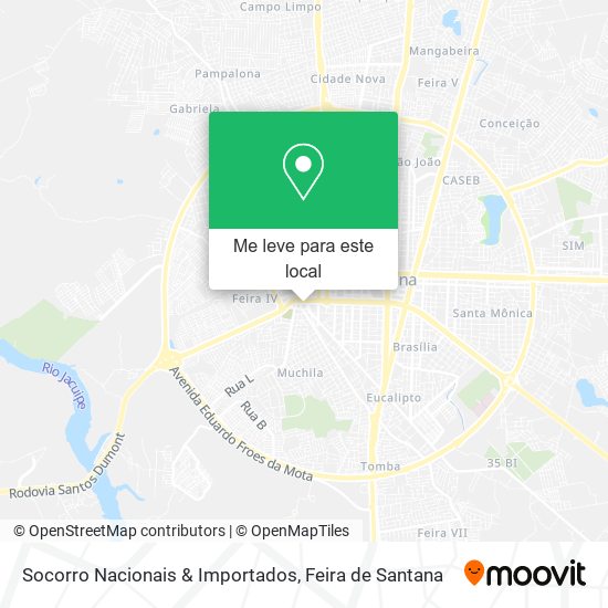 Socorro Nacionais & Importados mapa