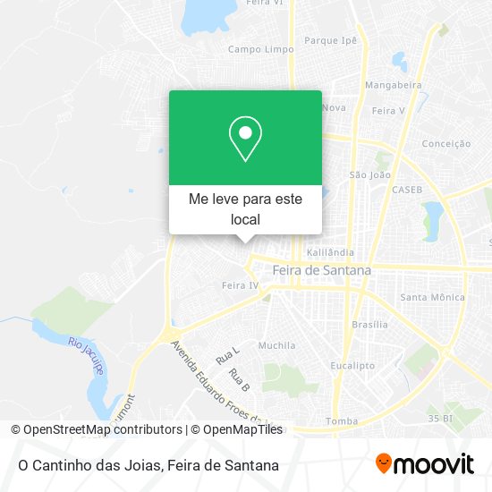 O Cantinho das Joias mapa