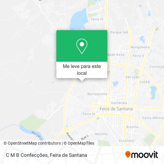 C M B Confecções mapa