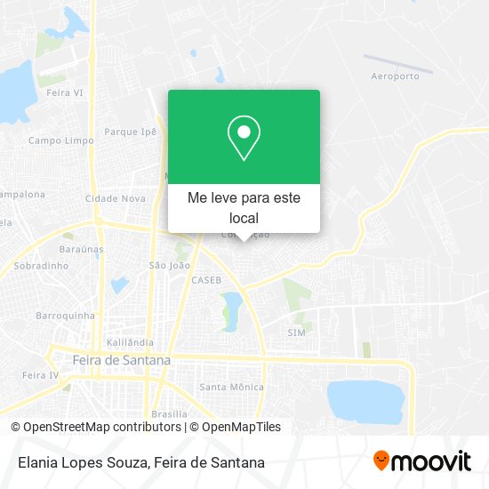 Elania Lopes Souza mapa