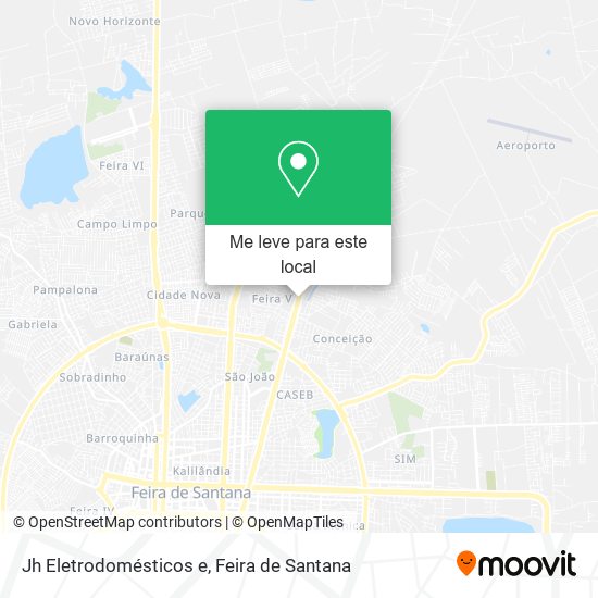 Jh Eletrodomésticos e mapa