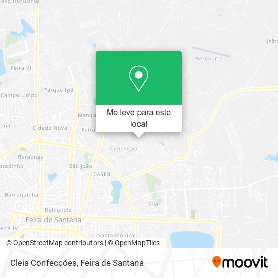 Cleia Confecções mapa