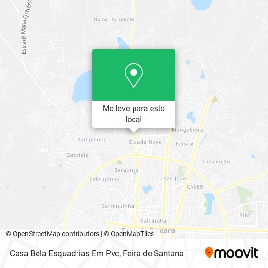 Casa Bela Esquadrias Em Pvc mapa