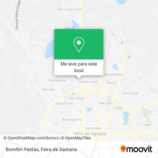 Bomfim Festas mapa