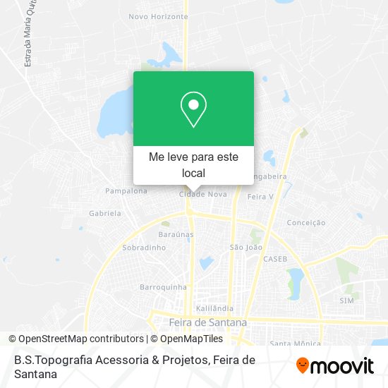 B.S.Topografia Acessoria & Projetos mapa