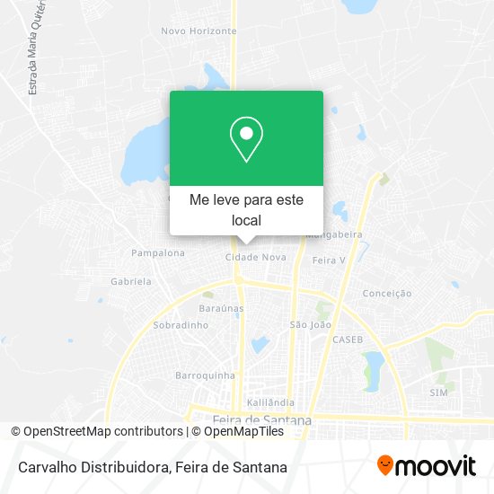 Carvalho Distribuidora mapa