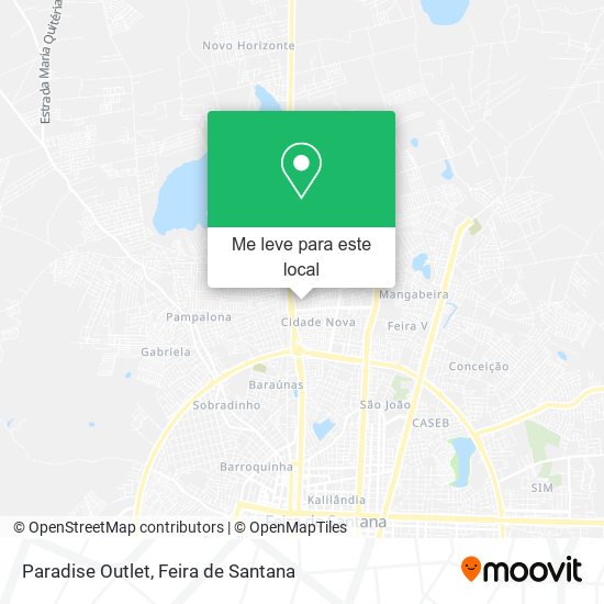 Paradise Outlet mapa