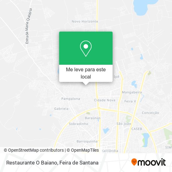Restaurante O Baiano mapa