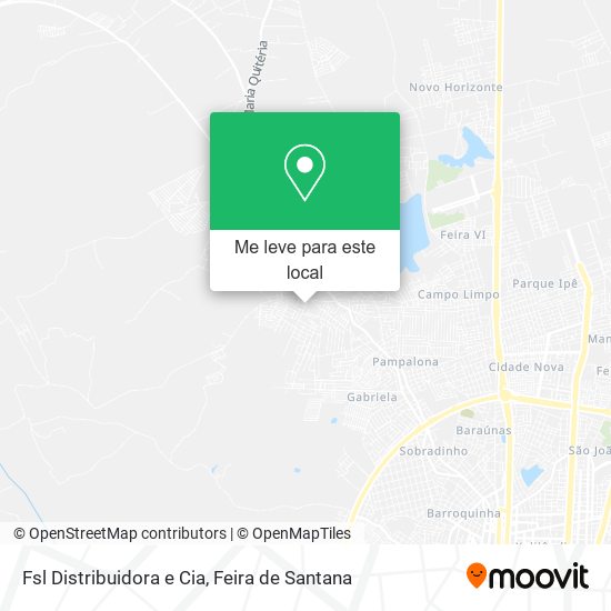 Fsl Distribuidora e Cia mapa