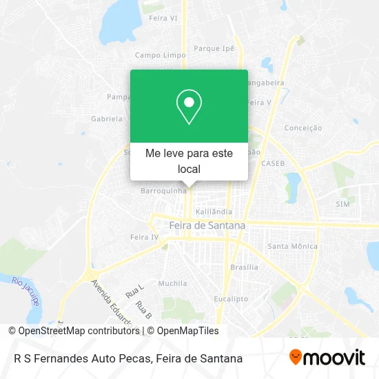 R S Fernandes Auto Pecas mapa