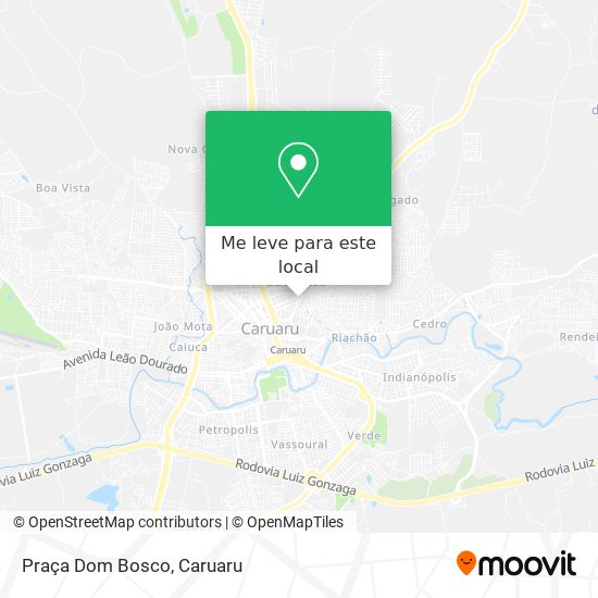 Praça Dom Bosco mapa