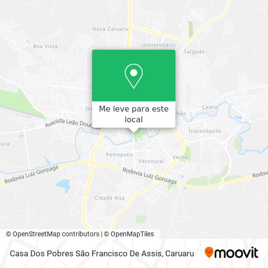 Casa Dos Pobres São Francisco De Assis mapa