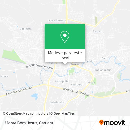Monte Bom Jesus mapa