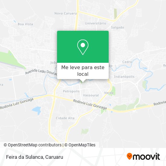 Feira da Sulanca mapa