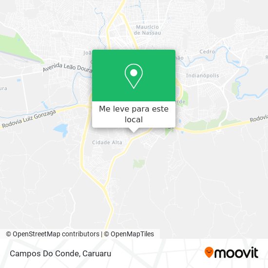 Campos Do Conde mapa