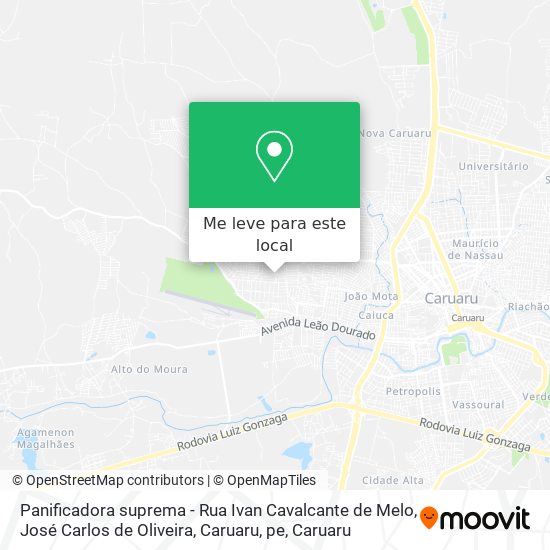 Panificadora suprema - Rua Ivan Cavalcante de Melo, José Carlos de Oliveira, Caruaru, pe mapa