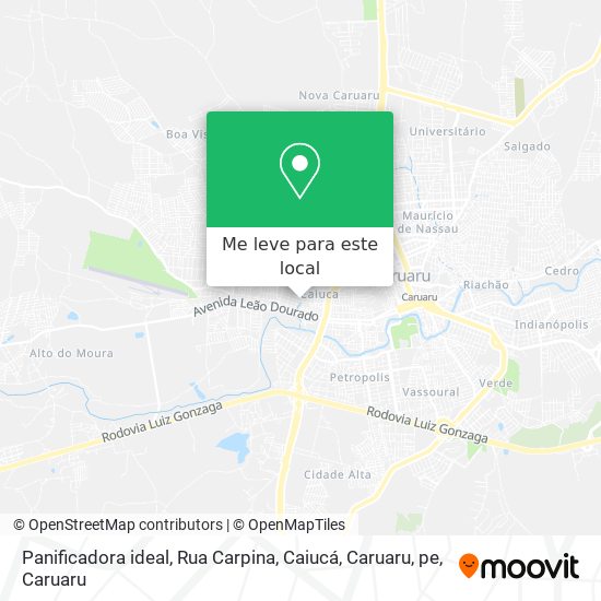 Panificadora ideal, Rua Carpina, Caiucá, Caruaru, pe mapa