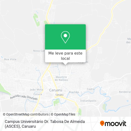Campus Universitário Dr. Tabosa De Almeida (ASCES) mapa
