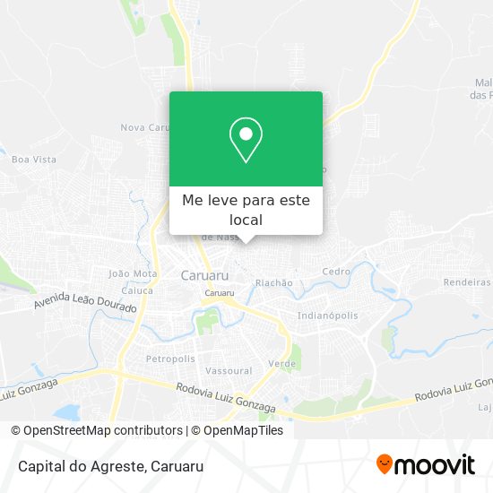 Capital do Agreste mapa