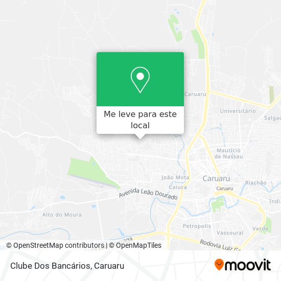 Clube Dos Bancários mapa