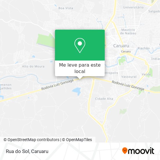 Rua do Sol mapa