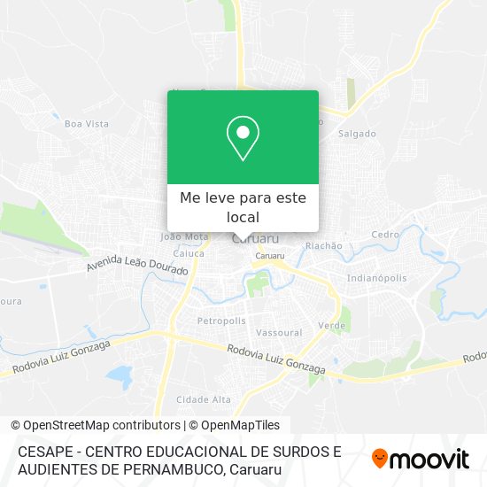 CESAPE - CENTRO EDUCACIONAL DE SURDOS E AUDIENTES DE PERNAMBUCO mapa