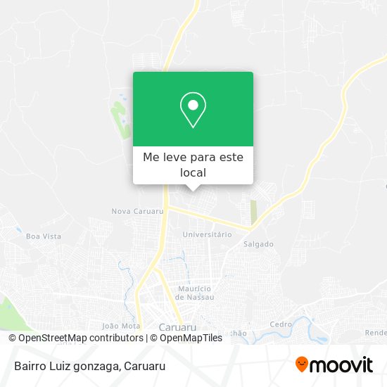 Bairro Luiz gonzaga mapa