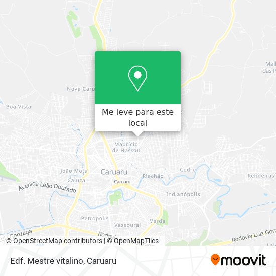 Edf. Mestre vitalino mapa