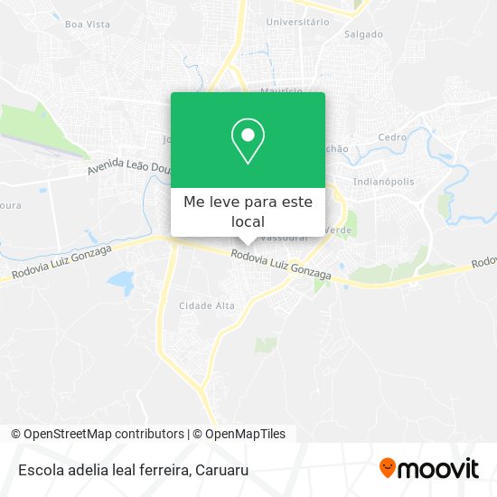 Escola adelia leal ferreira mapa