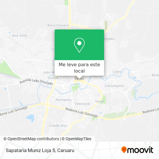 Sapataria Muniz Loja 5 mapa