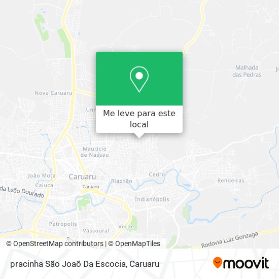 pracinha São Joaõ Da Escocia mapa