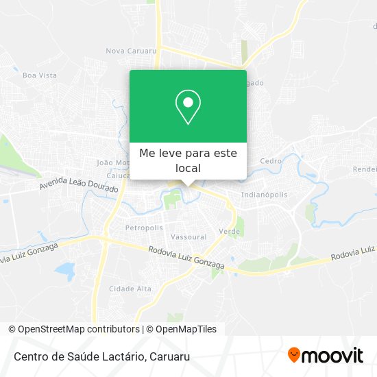 Centro de Saúde Lactário mapa
