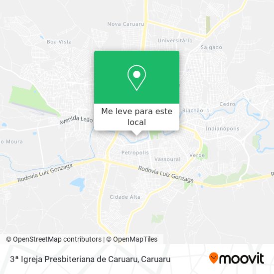 3ª Igreja Presbiteriana de Caruaru mapa