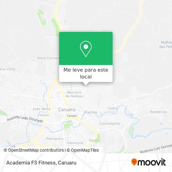 Academia F3 Fitness mapa