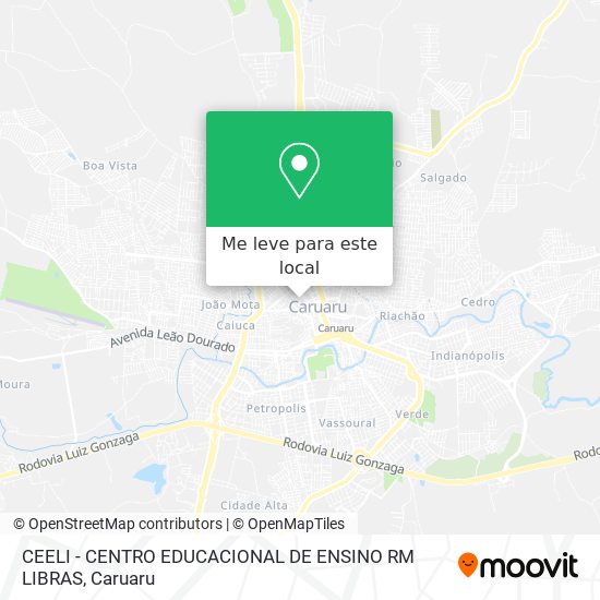 CEELI - CENTRO EDUCACIONAL DE ENSINO RM LIBRAS mapa