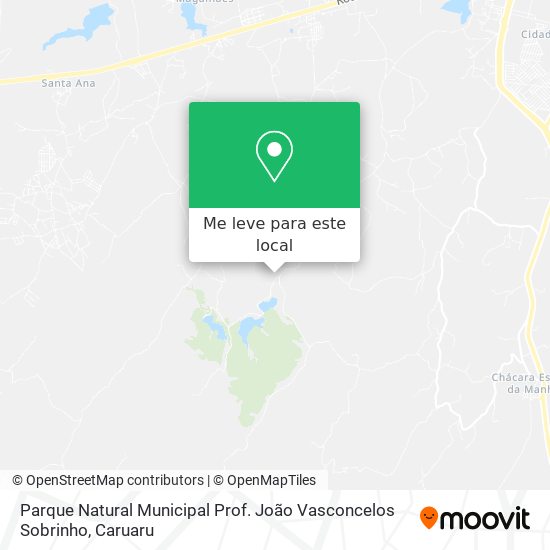 Parque Natural Municipal Prof. João Vasconcelos Sobrinho mapa