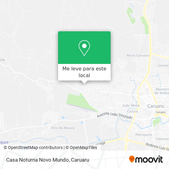 Casa Noturna Novo Mundo mapa