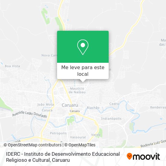 IDERC - Instituto de Desenvolvimento Educacional Religioso e Cultural mapa