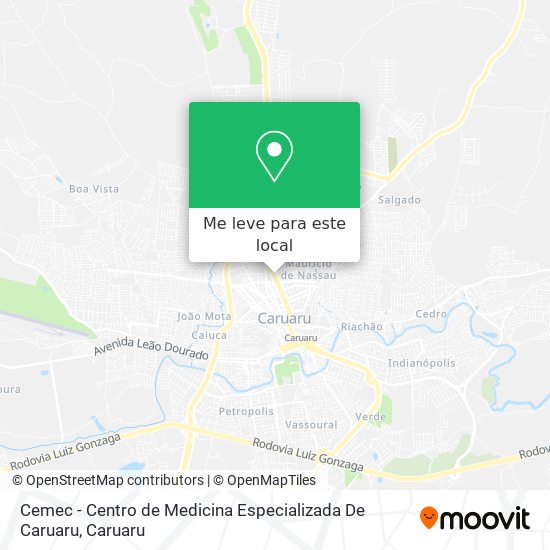 Cemec - Centro de Medicina Especializada De Caruaru mapa