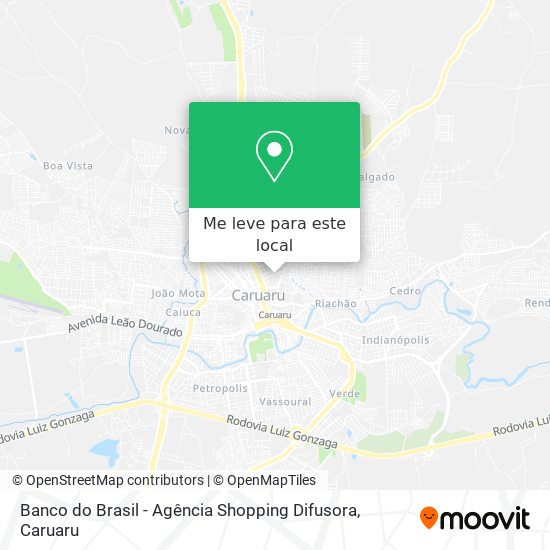 Banco do Brasil - Agência Shopping Difusora mapa