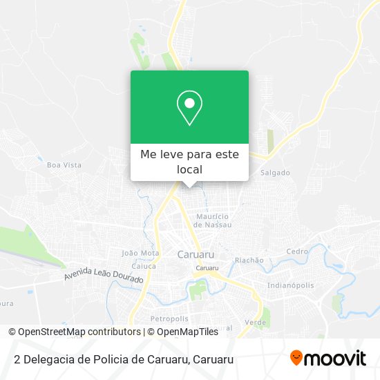 2 Delegacia de Policia de Caruaru mapa