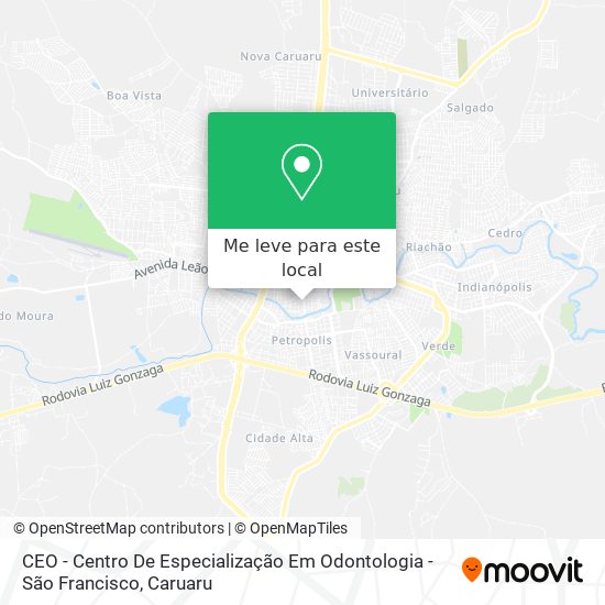 CEO - Centro De Especialização Em Odontologia - São Francisco mapa