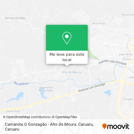 Camarote O Gonzagão - Alto do Moura. Caruaru mapa