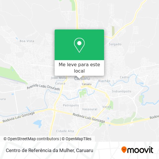 Centro de Referência da Mulher mapa