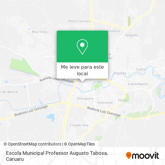Escola Municipal Professor Augusto Tabosa mapa