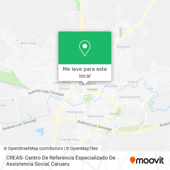 CREAS- Centro De Referencia Especializado De Assistencia Social mapa