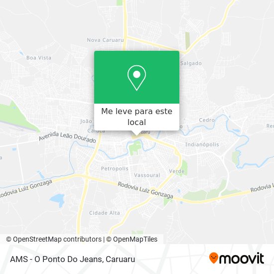 AMS - O Ponto Do Jeans mapa