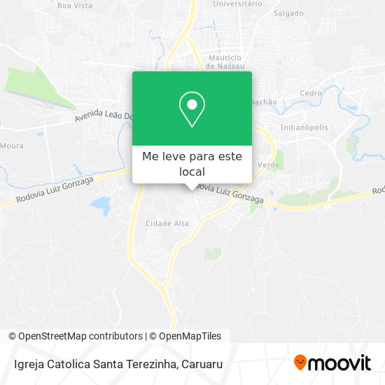 Igreja Catolica Santa Terezinha mapa